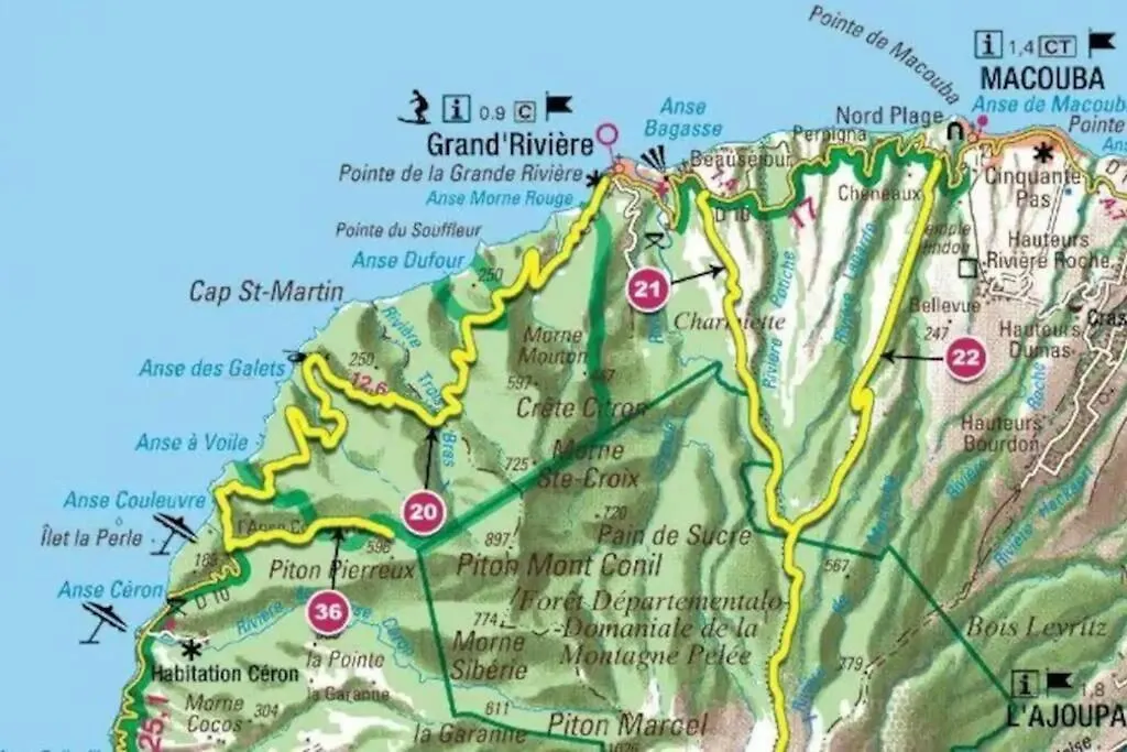 L'Etape Randonnee De Grand'Riviere Apartment 0*,  Martinique